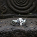 Newgrange Triple Spiral Ring