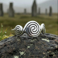 Newgrange Triple Spiral Ring