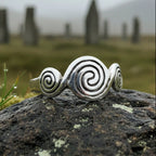 Newgrange Triple Spiral Ring