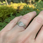 Newgrange Triple Spiral Ring