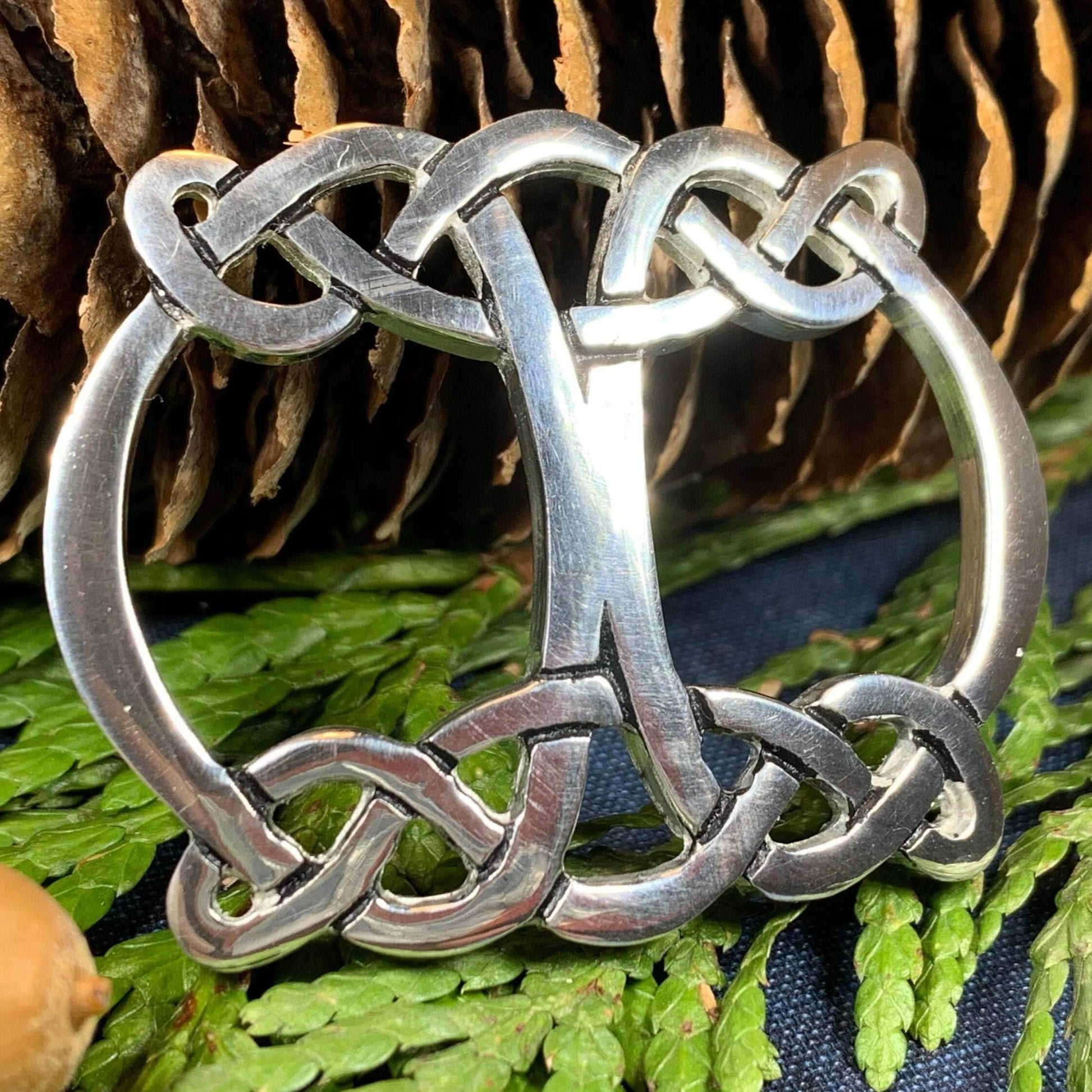 Celtic Knot Scarf Ring - 