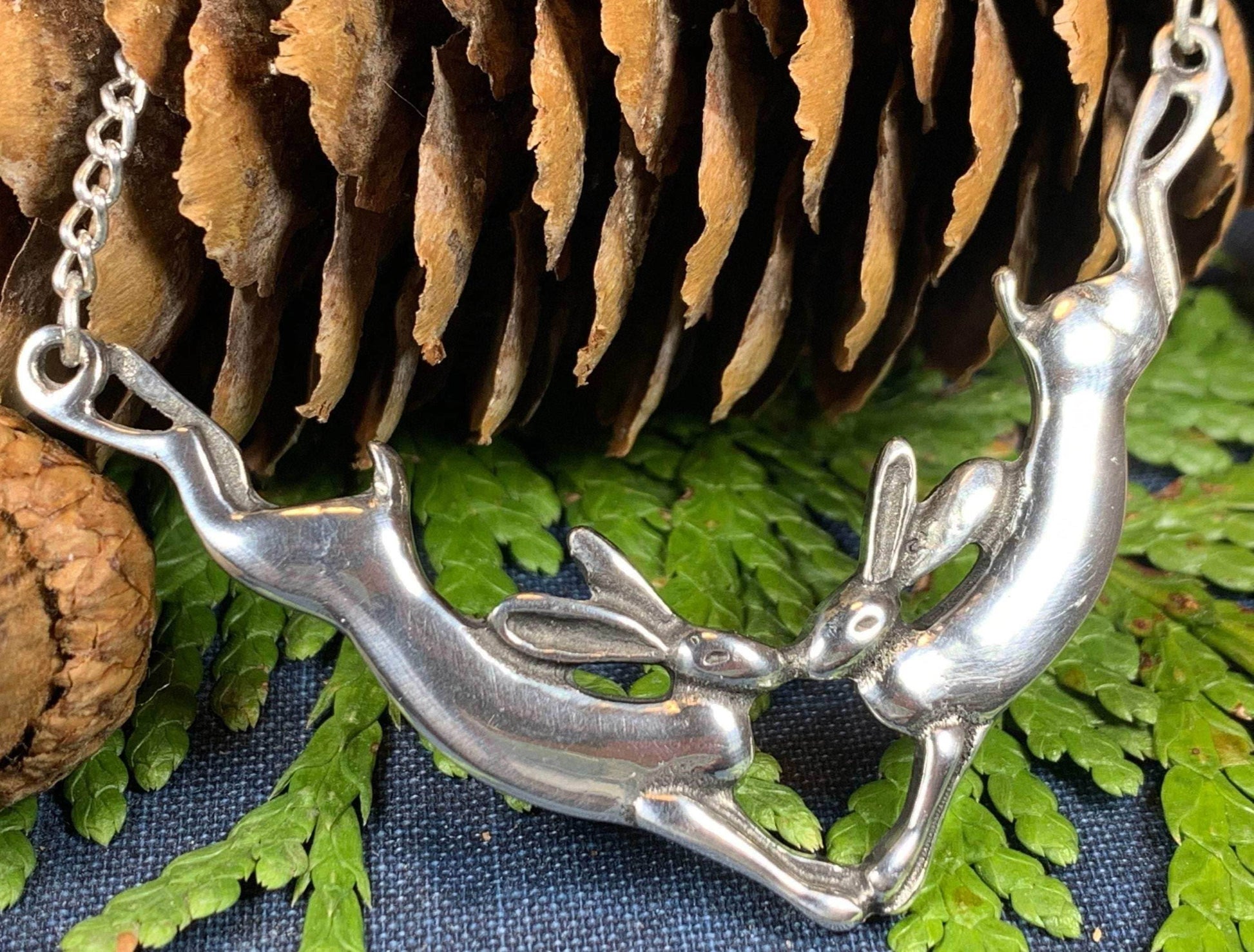 Two Rabbits Necklace - 