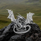 Tressach Pewter Dragon Necklace