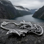 Tressach Pewter Dragon Necklace