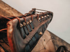 Medieval viking bracers - for one hand / brown (as on photo)