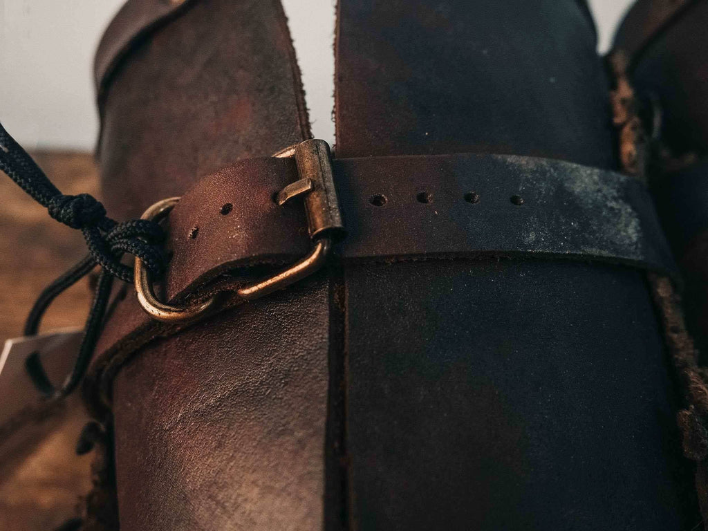 Medieval celtic bracers - brown (as pictured) / For two hands