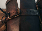 Medieval celtic bracers - brown (as pictured) / For two hands