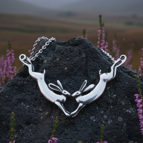 Two Rabbits Necklace