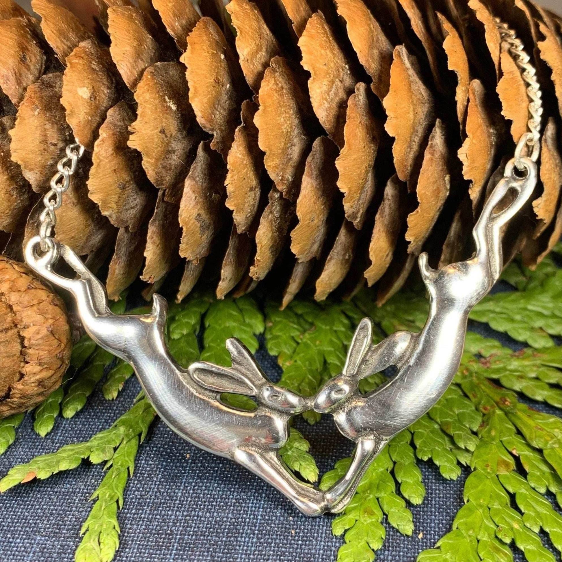 Two Rabbits Necklace - 
