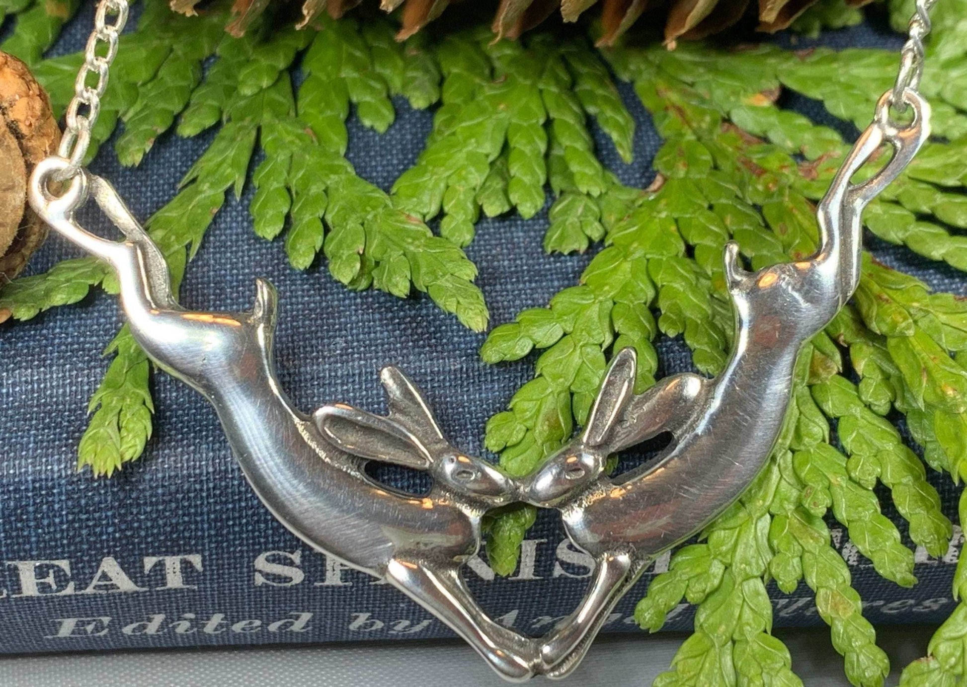Two Rabbits Necklace - 