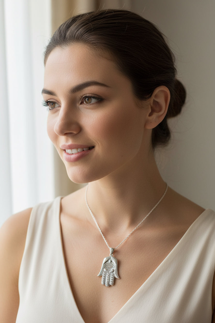 Love Hamsa Hand Necklace