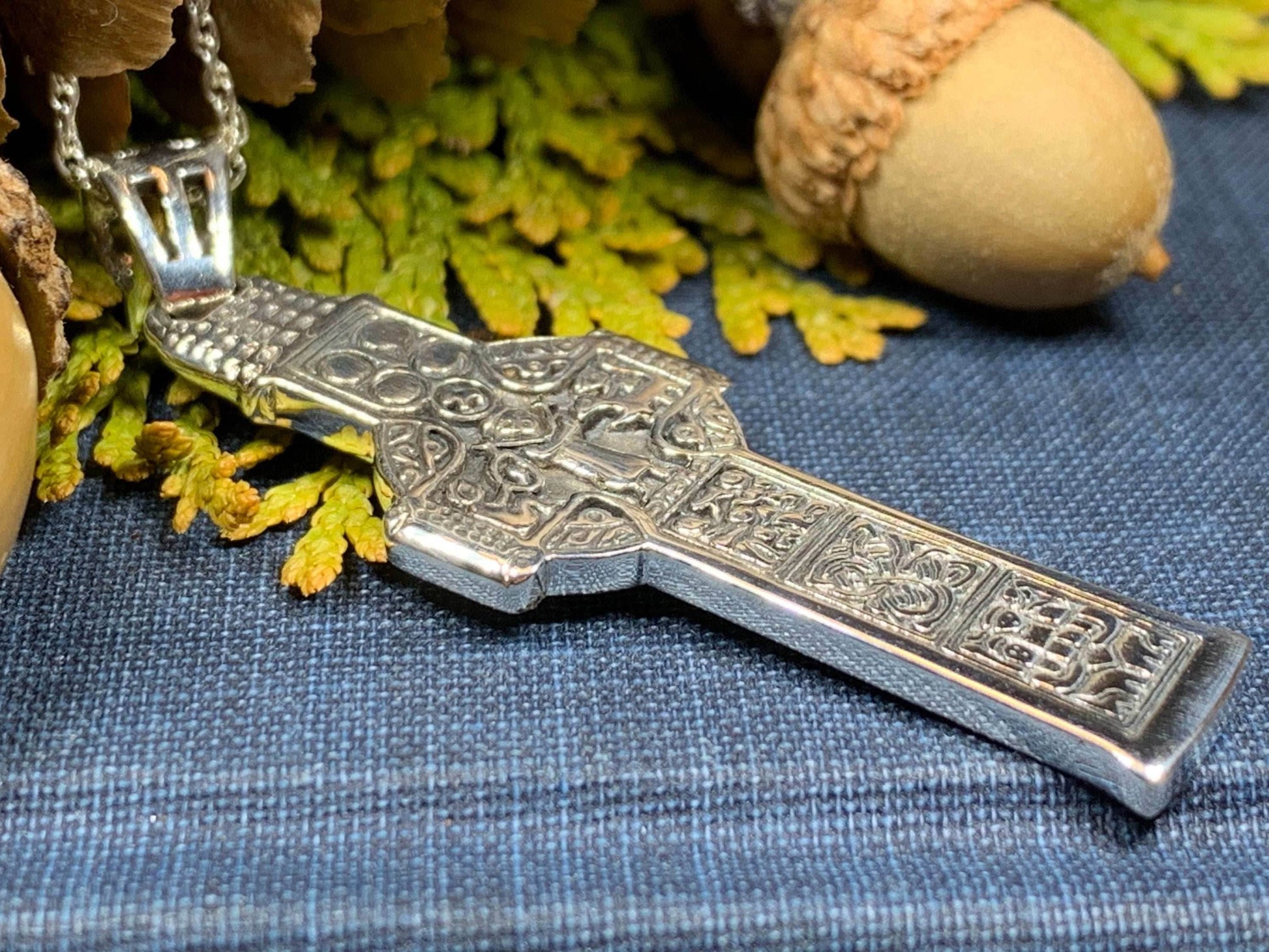 Irish Celtic Cross Necklace - 18