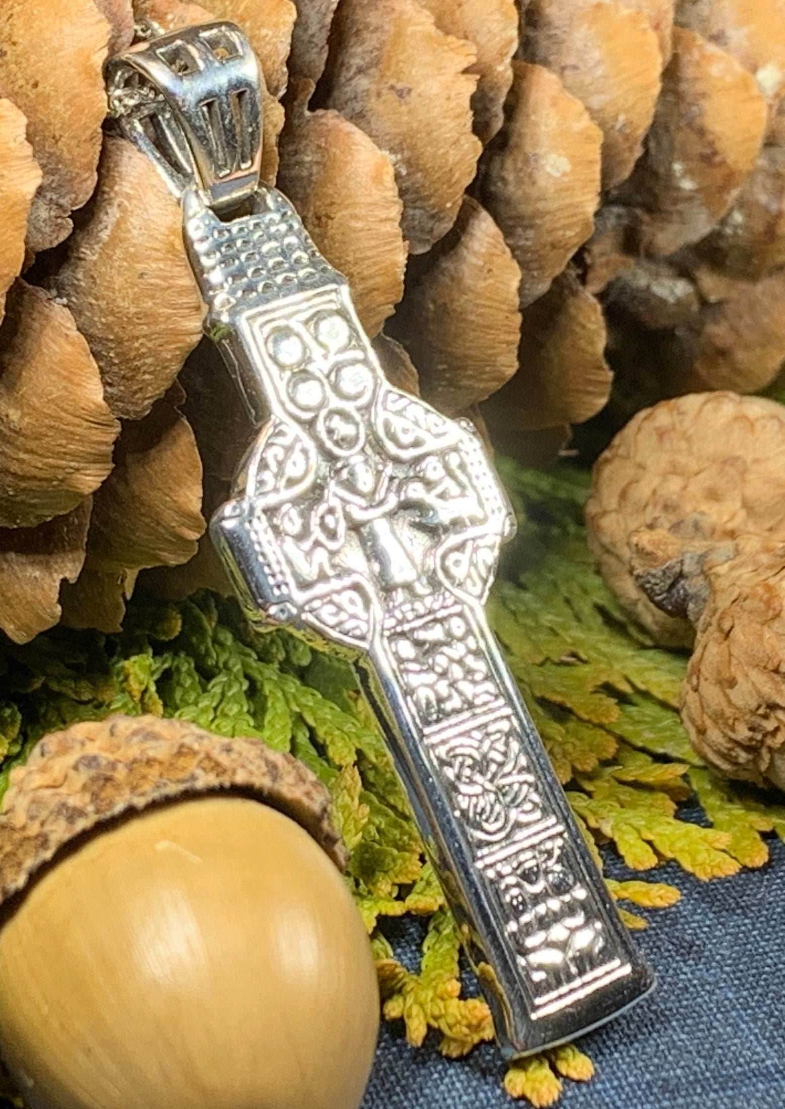 Irish Celtic Cross Necklace - 18