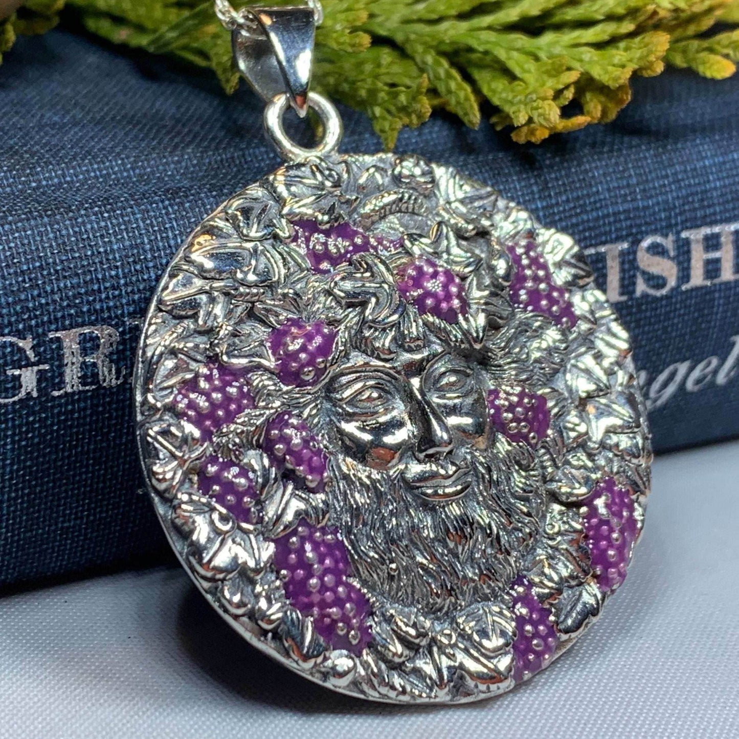 Wine God Bacchus Necklace - 18