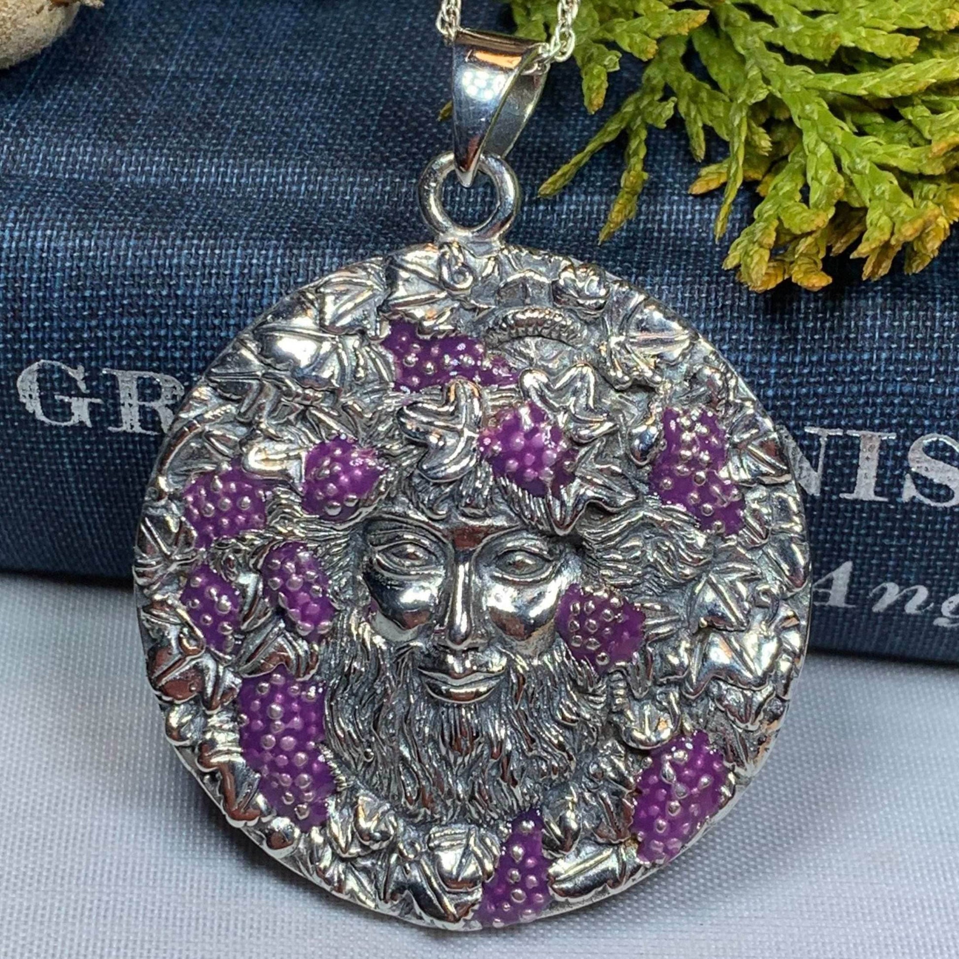 Wine God Bacchus Necklace - 18