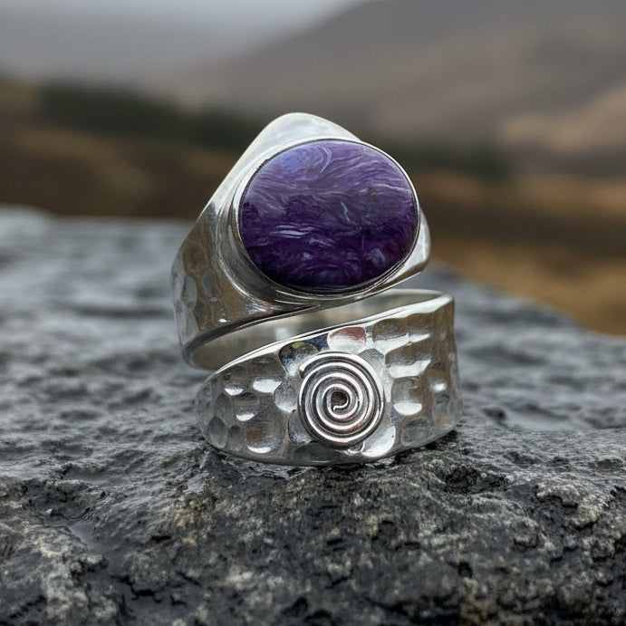Celtic Spiral Wrap Ring