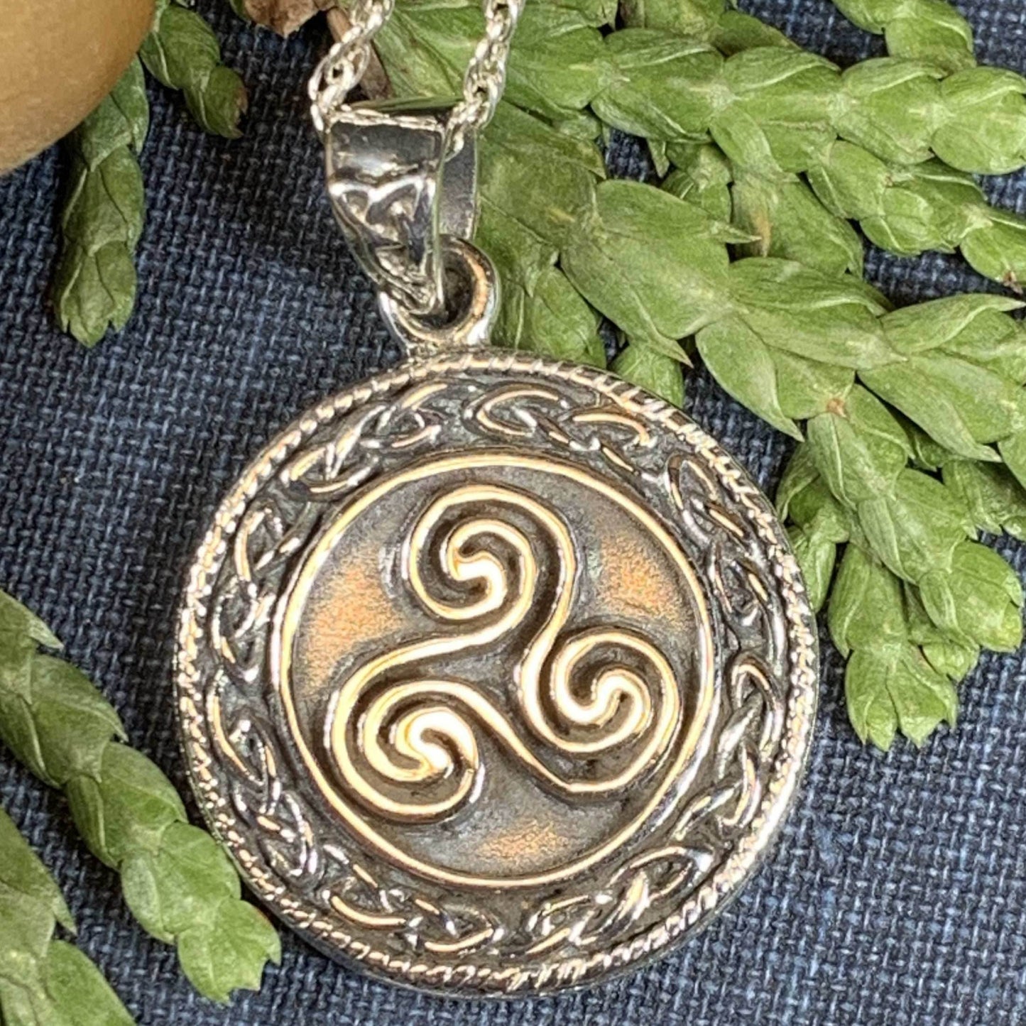 Ancient Spirit Celtic Spiral Necklace - 18