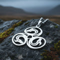 Dragon Celtic Spiral Necklace