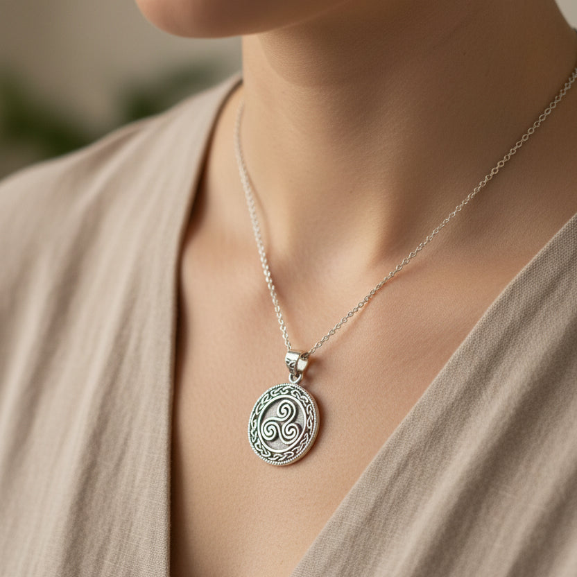 Ancient Spirit Celtic Spiral Necklace