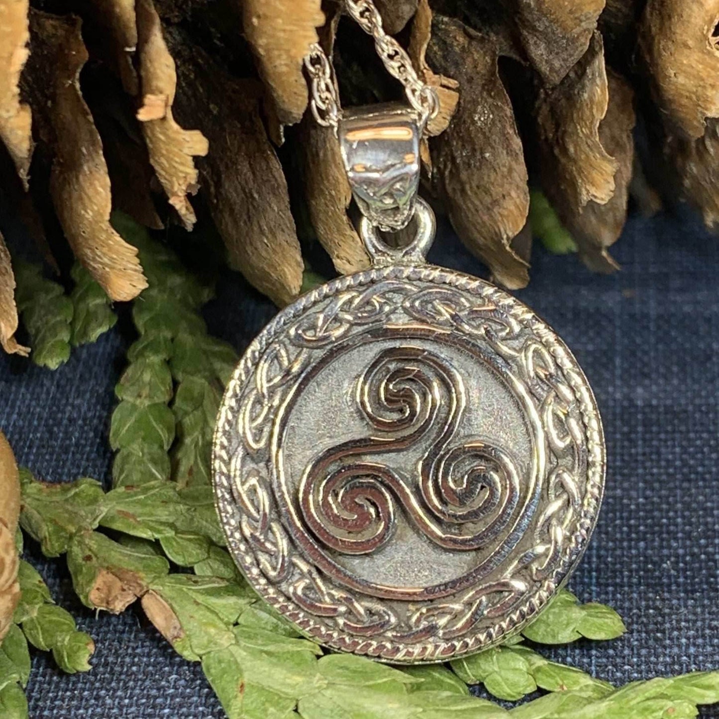 Ancient Spirit Celtic Spiral Necklace - 18