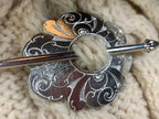 Celtic Flower Scarf Ring - 