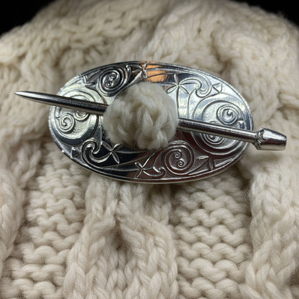 Celtic Oval Scarf Ring
