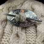 Celtic Oval Scarf Ring