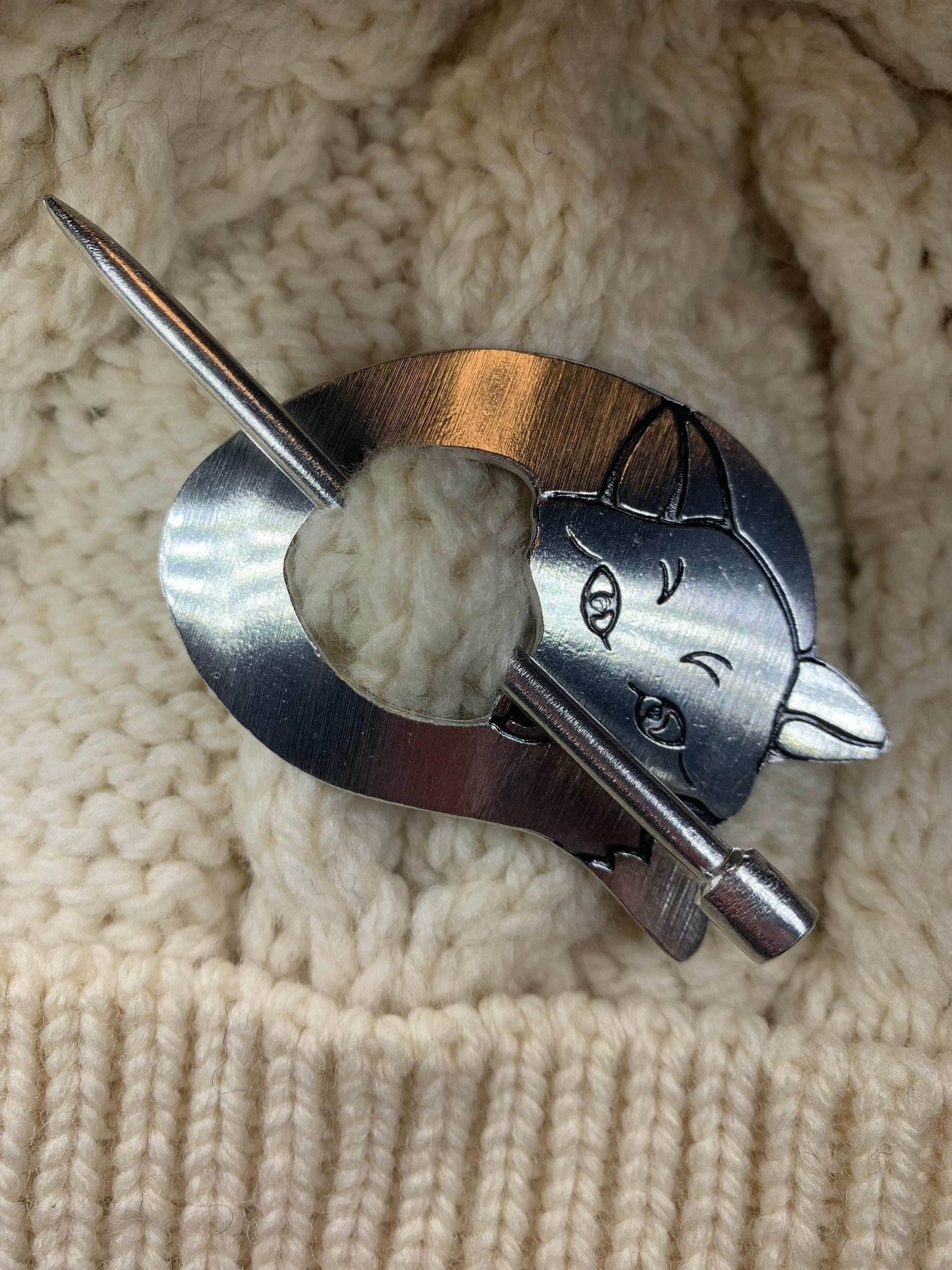Cozy Fox Scarf Ring - 