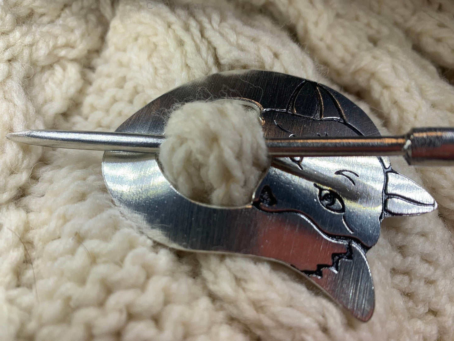 Cozy Fox Scarf Ring - 