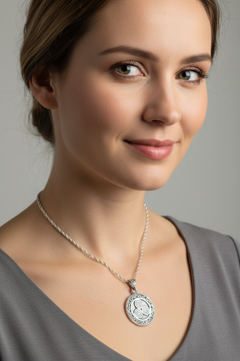 Ancient Echo Celtic Spiral Necklace