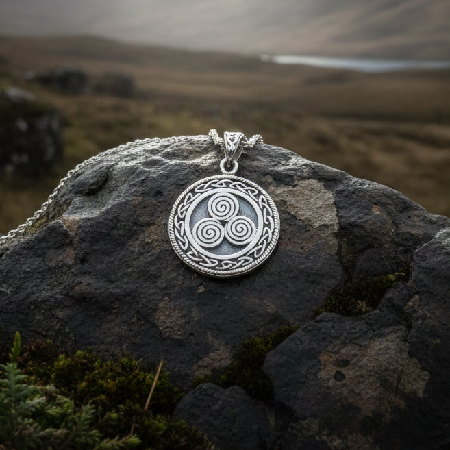 Ancient Echo Celtic Spiral Necklace