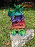 Dragon Dice Tower - Fate's End Collection - Ignite Epic Adventures with the Breath of Mythical Beasts! - Black / Yes- Include Random Dice Set