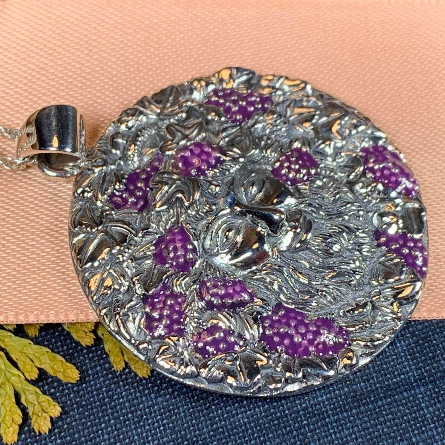 Wine God Bacchus Necklace - 18