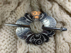 Celtic Flower Scarf Ring - 