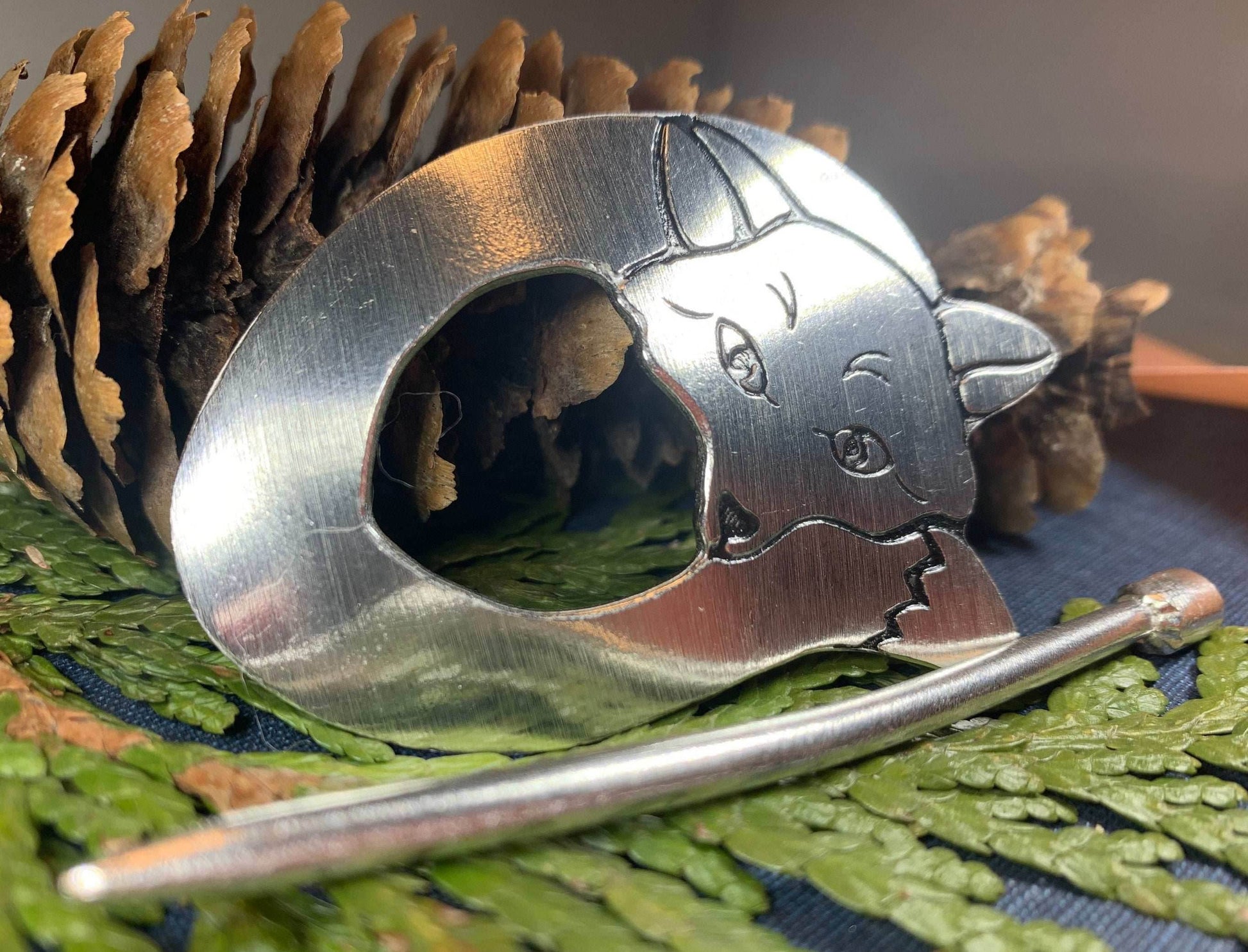 Cozy Fox Scarf Ring - 