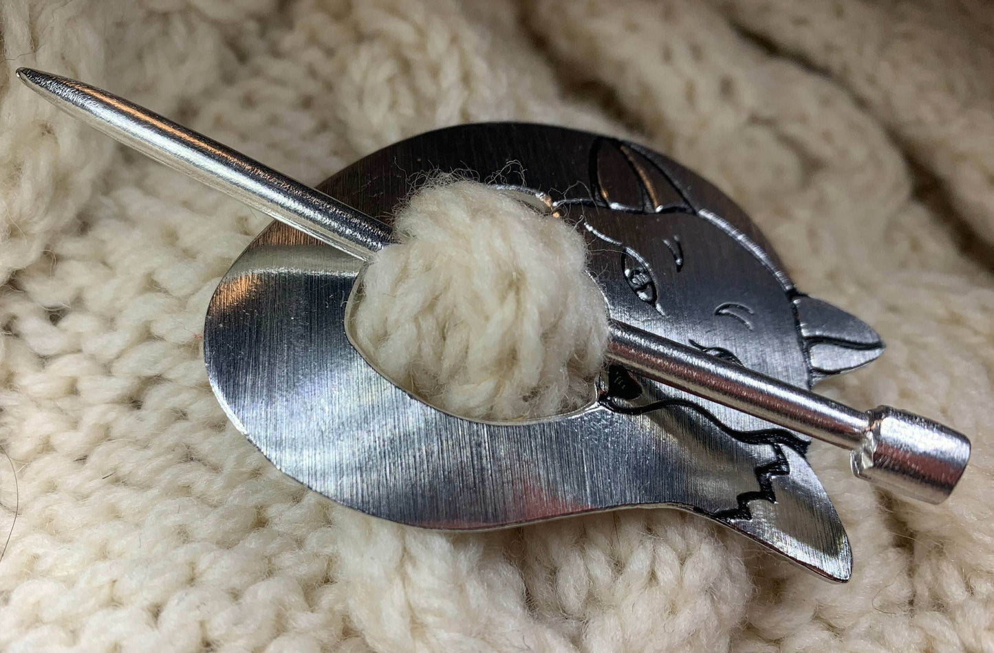 Cozy Fox Scarf Ring - 