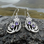 Bonnie Thistle Amethyst Earrings