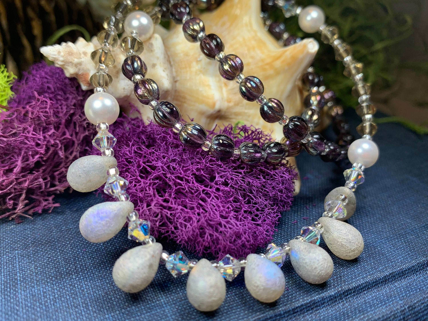 Celtic Dawn Crystal Necklace - 