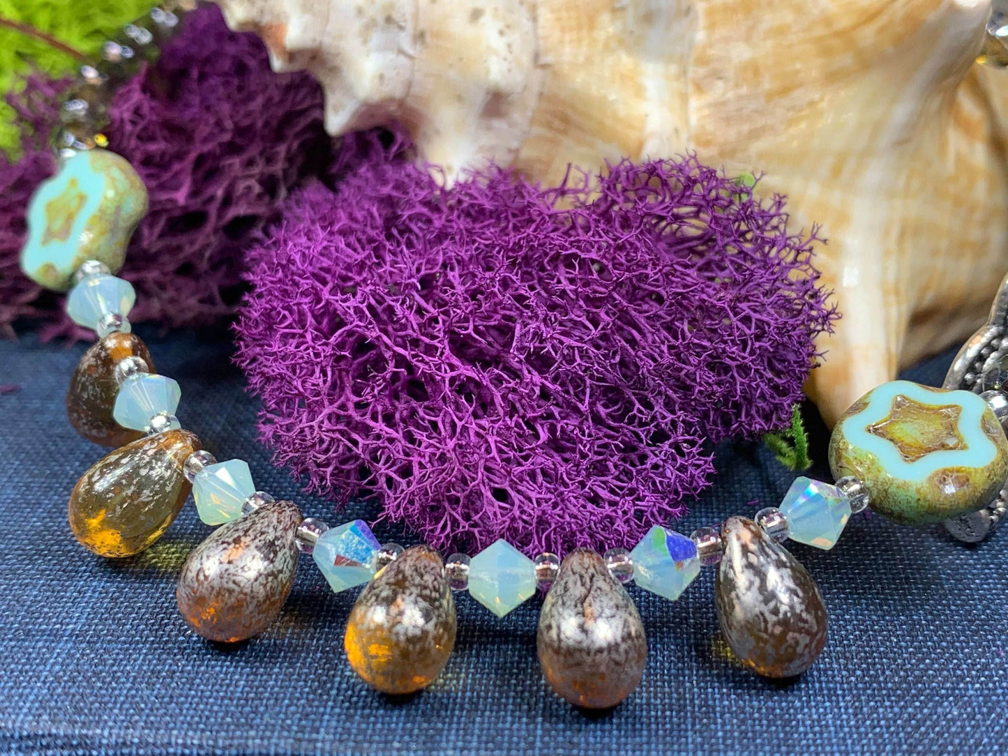 Lotus Dawn Crystal Necklace - 