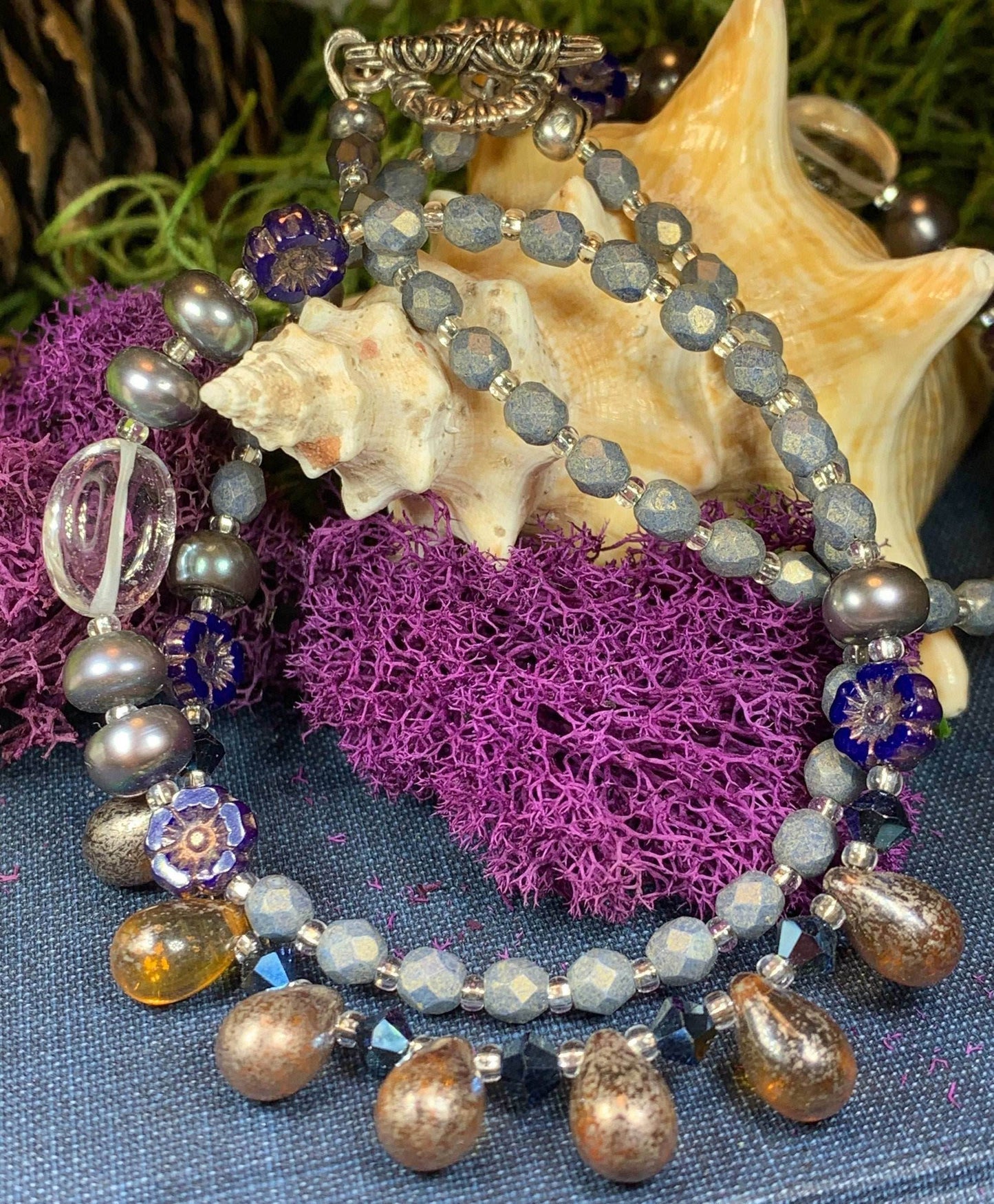 Celtic Twilight Crystal Necklace - 