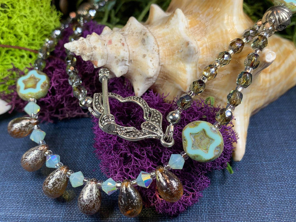 Lotus Dawn Crystal Necklace - 