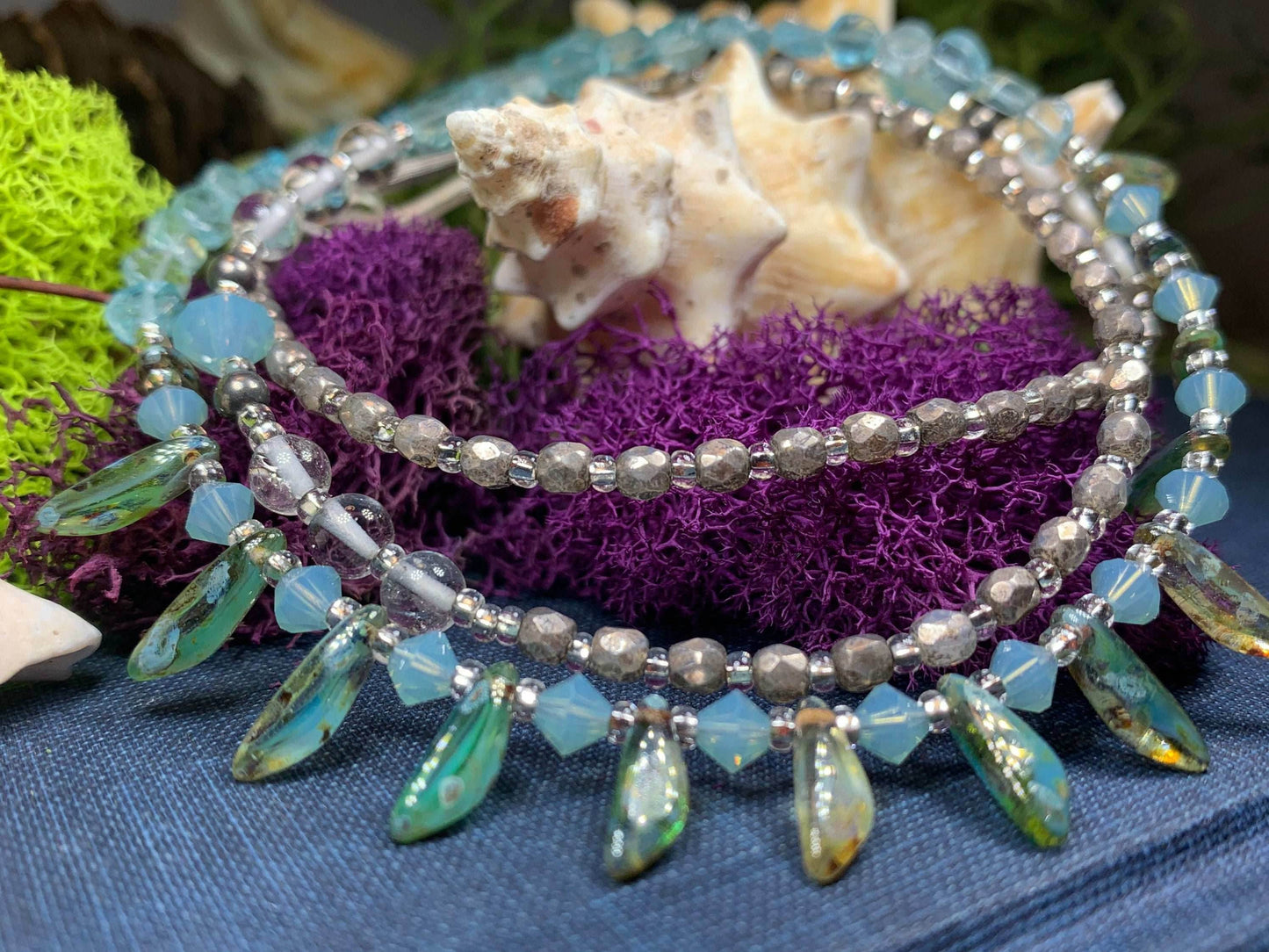 Irish Summer Crystal Necklace - 