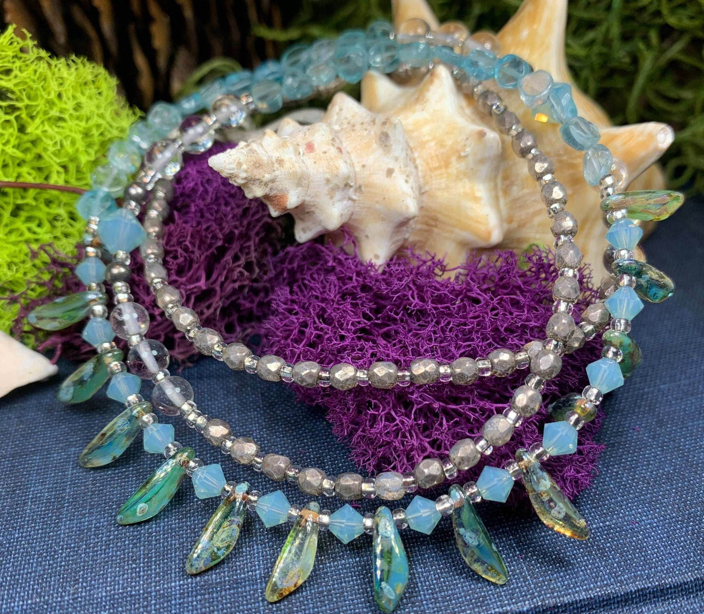 Irish Summer Crystal Necklace - 