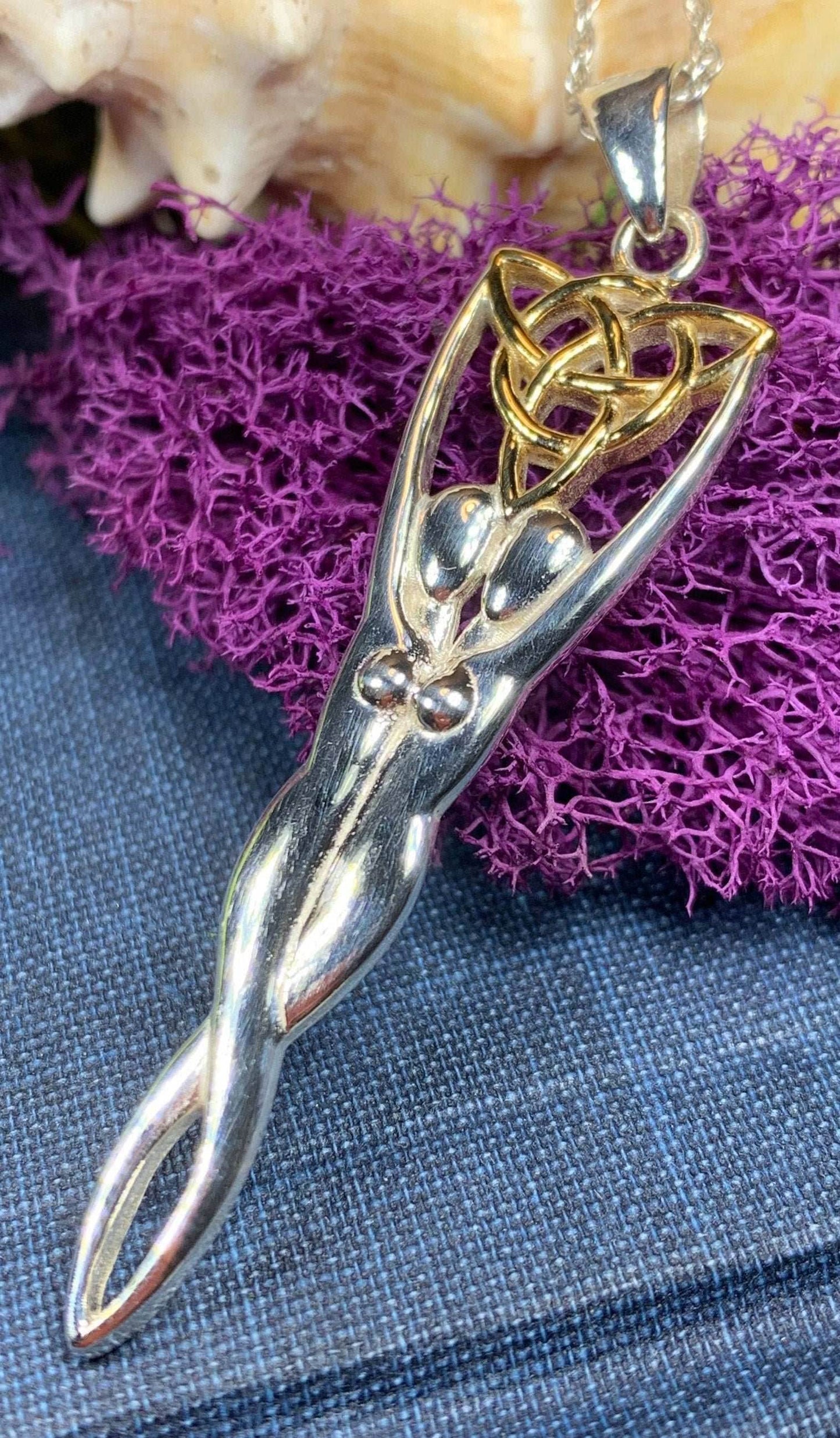 Double Danu Goddess Necklace - 18