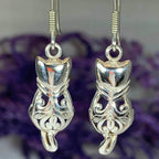 Celtic Cat Earrings - 
