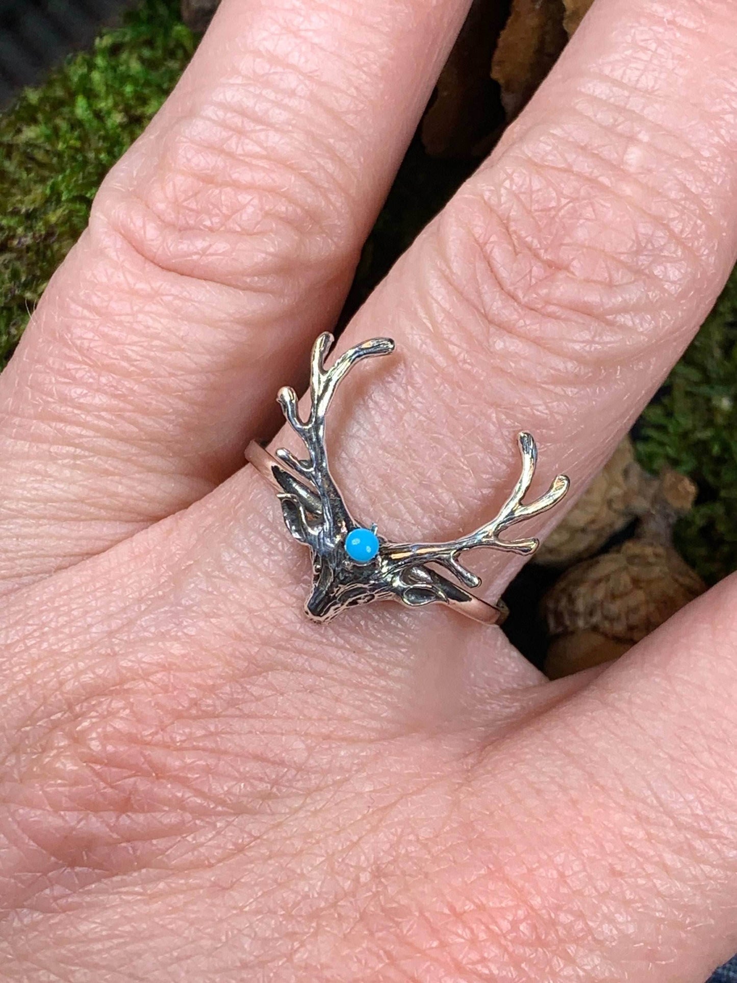 Stag Antler Ring - 7