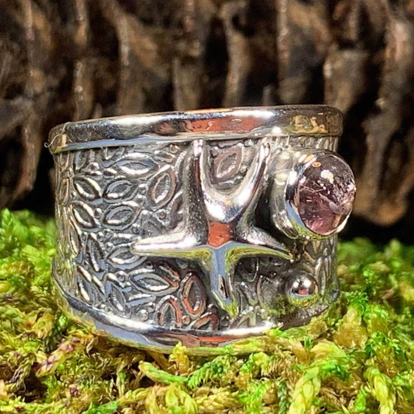 Starfish Treasure Ring - 7 / Pink Tourmaline