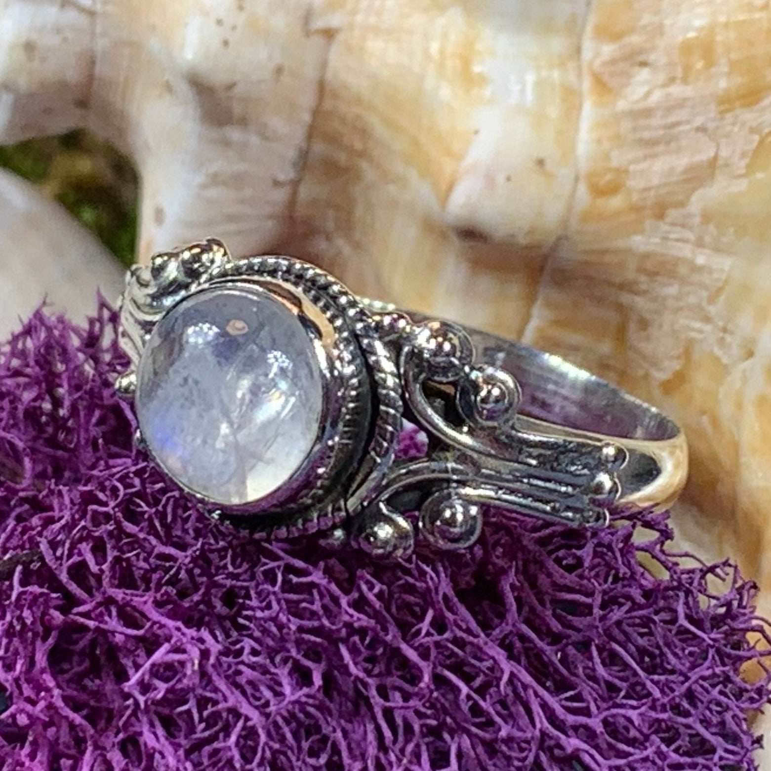 Celtic Love Ring - 7 / Amethyst