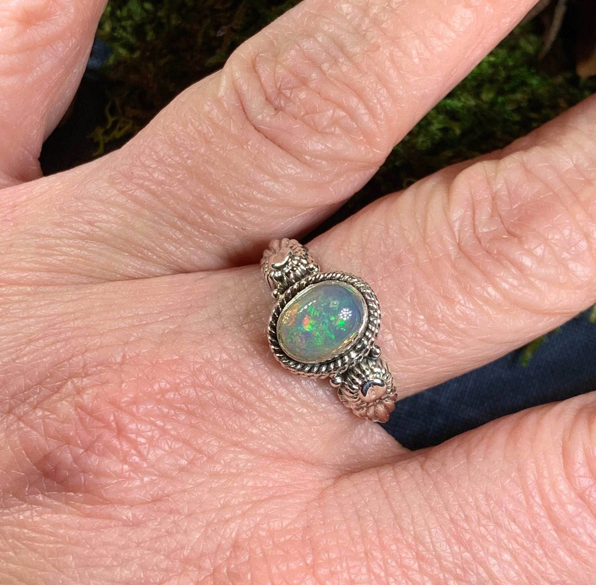 Highland Dawn Ring - 7 / Opal