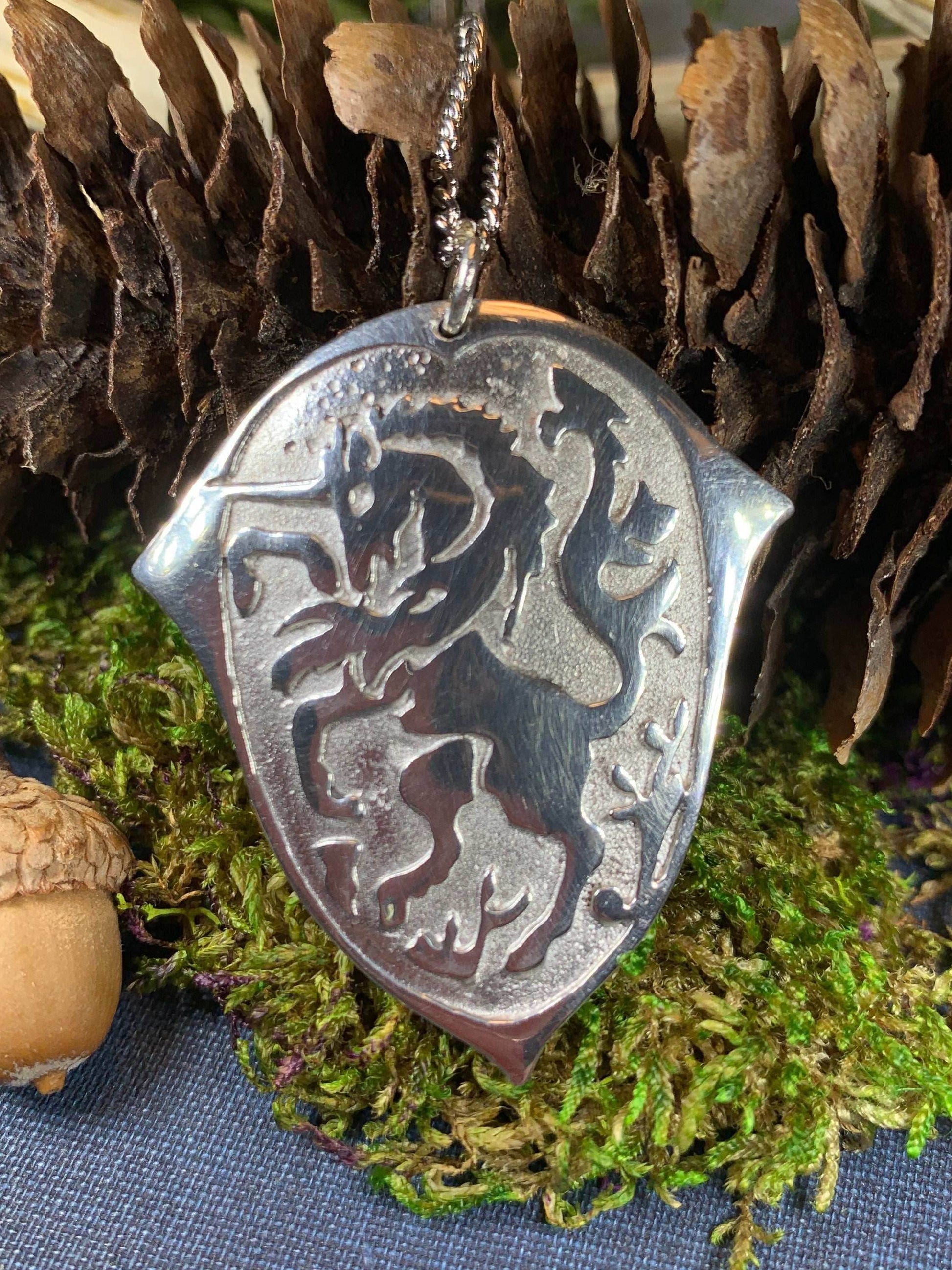 Unicorn of Scotland Medallion Necklace - 